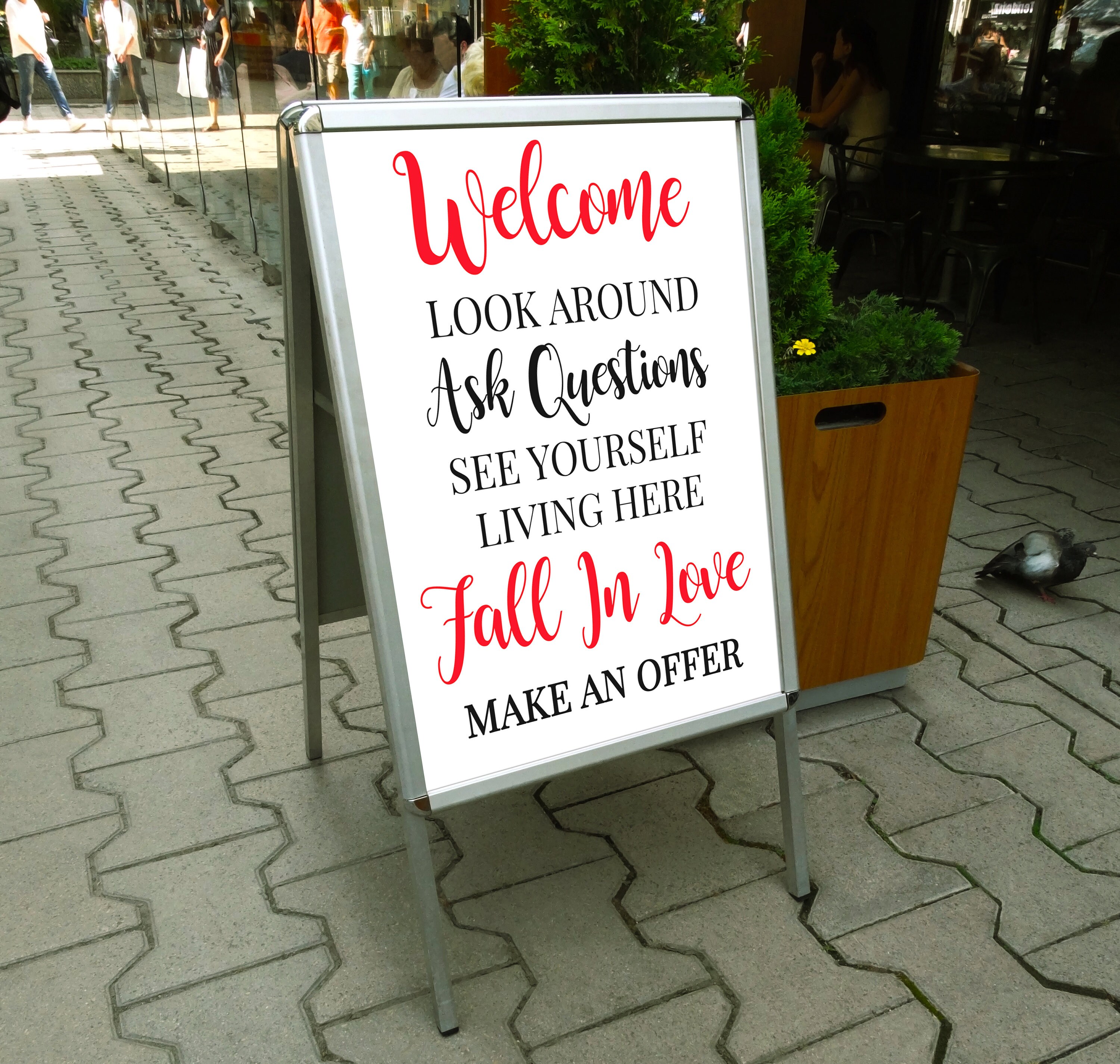 Open house sign real estate agent real estate sign open Etsy