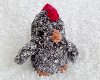 Molliges Huhn Amigurumi Plüschtier