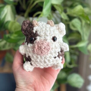 Chubby Cow Amigurumi Plush Toy