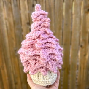 Large Crochet Christmas Mantle Tree