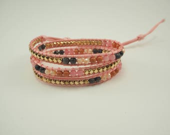 Pink Wrap Bracelet