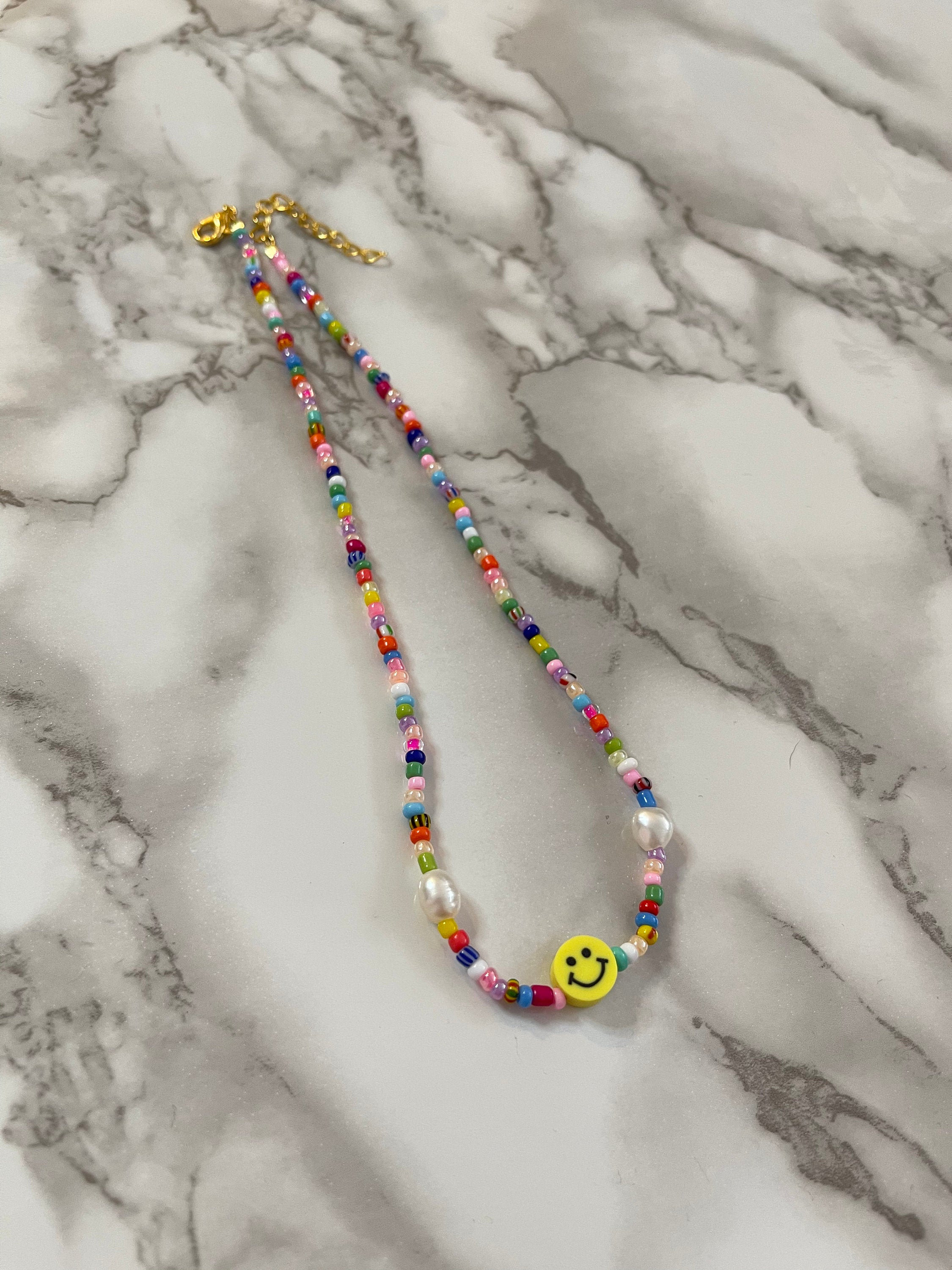 ◆VVV◆ Summer mix smile bead necklace 23SSNK077MXF Summer Mix Smile Beads Necklace - VVV | 60% - Asian Fashion