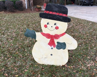 Christmas Snowman Yard Decoration