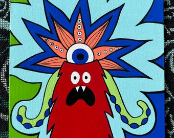 Awakening Monster Original Meditation Art / Unconditional Love Meditation Art