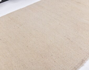2x4 beige door mat, bathroom rug, wool rug, washabel door mat , beige washabel wool rug, beige doormat, beige kilim rug,organic rug 2x4 feet