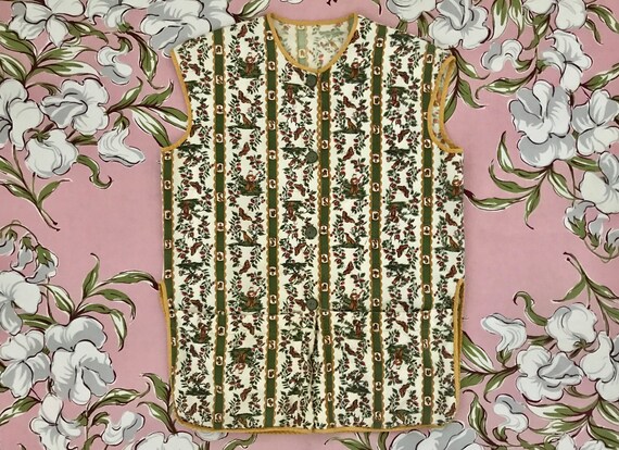 Vintage 1950’s / 60’s button front house top / wor