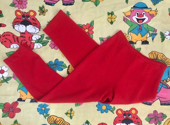 Vintage 1950’s red wool JANTZEN capris pants. High