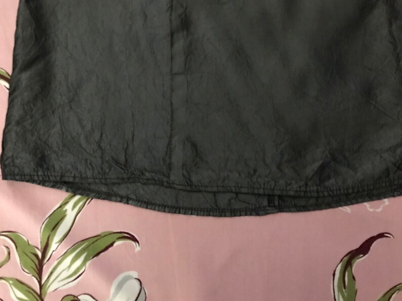 Gozzi brand Vintage 90\u2019s Y2K slate grey A-line mini skirt with double snap front Women\u2019s Size S petite