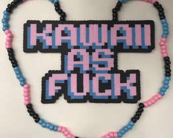 Kawaii As F**k Pastel kandi perler/Pastel Goth