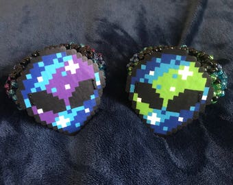 Alien/Galaxy 3D Kandi Cuff