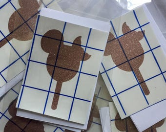 Mickey Bar Glitzer-Vinyl-Aufkleber