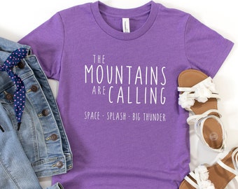 The Disney Mountains are Calling Kids Sized T-Shirt / Disney Shirt for Boys and Girls