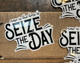 Seize the Day Vinyl Sticker - Newsies Inspired
