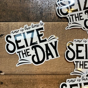 Seize the Day Vinyl Sticker - Newsies Inspired