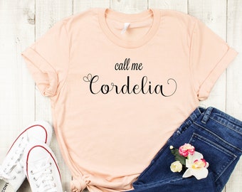 Call Me Cordelia T-Shirt - Anne of Green Gables - Anne with an E
