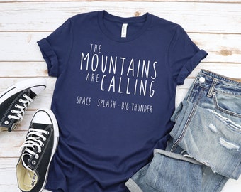 The Disney Mountains Are Calling Crew Neck Shirt / Splash / Space / Big Thunder / Disney Vacation / Matching Shirts / Gift Under 30 / Unisex