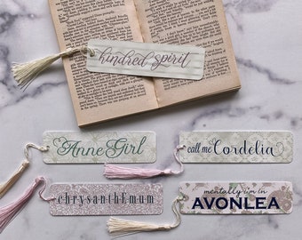 Metallbokmärken inspirerade av Anne of Green Gables