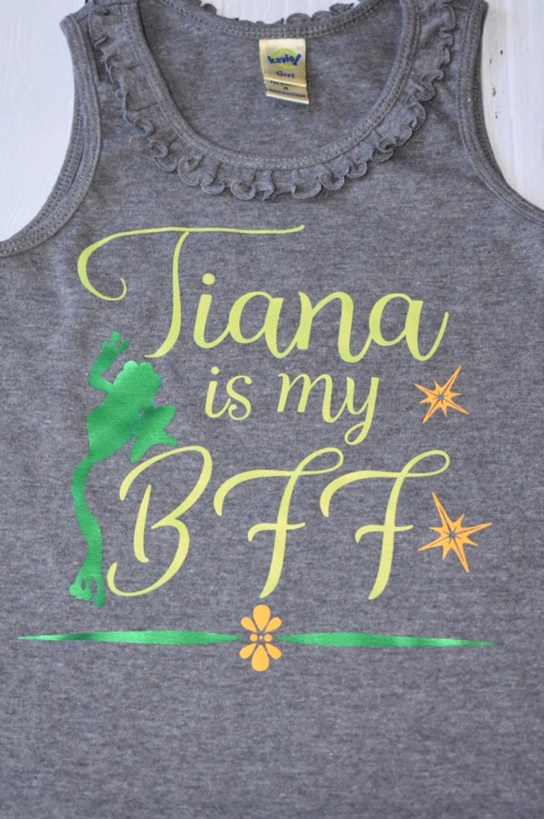 Tiana Is My BFF Girl/'s Dress Disney Dress for Girls Disney Shirt Princess and the Frog Disney PrincessDisney Gift Under 30 Frog