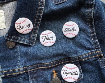 The Sandlot Inspired Pin Back Buttons 1.25"