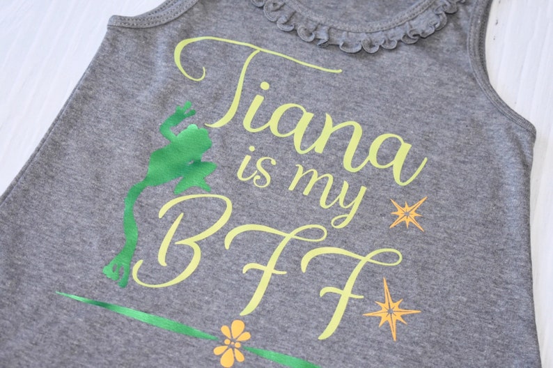Tiana Is My BFF Girl/'s Dress Disney Dress for Girls Disney Shirt Princess and the Frog Disney PrincessDisney Gift Under 30 Frog