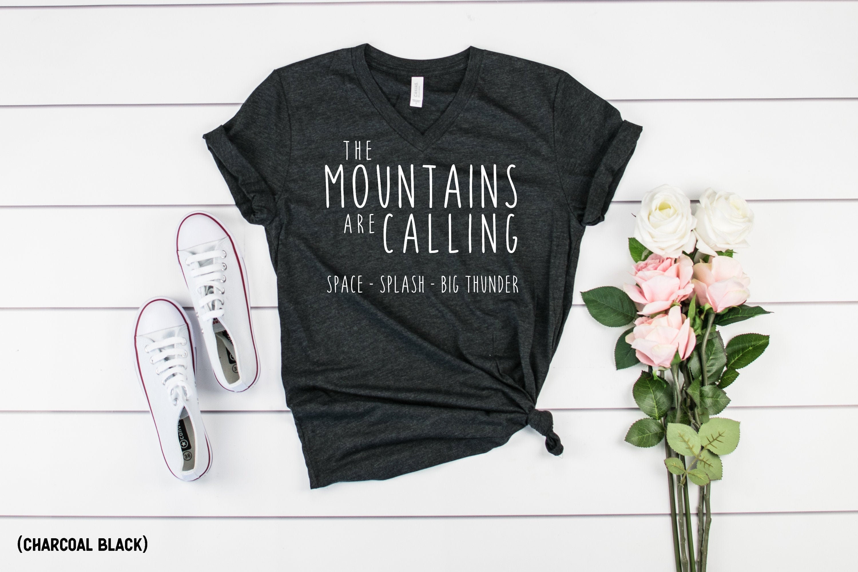 women's v neck disney shirt