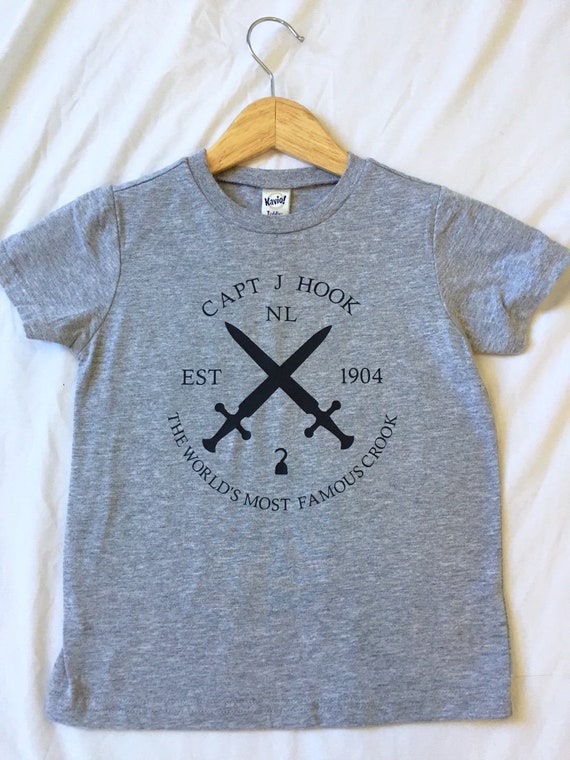 Captain Hook Logo Kids Shirt Disney Shirt Captain Hook Etsy