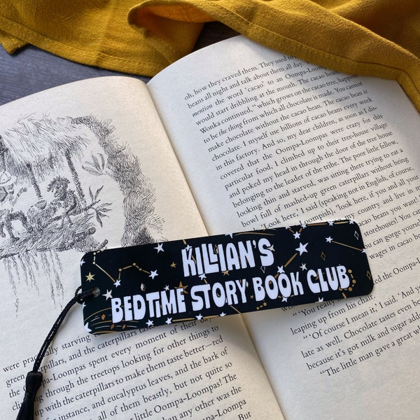 Bedtime Story Book Club Metal Bookmark - Personalized