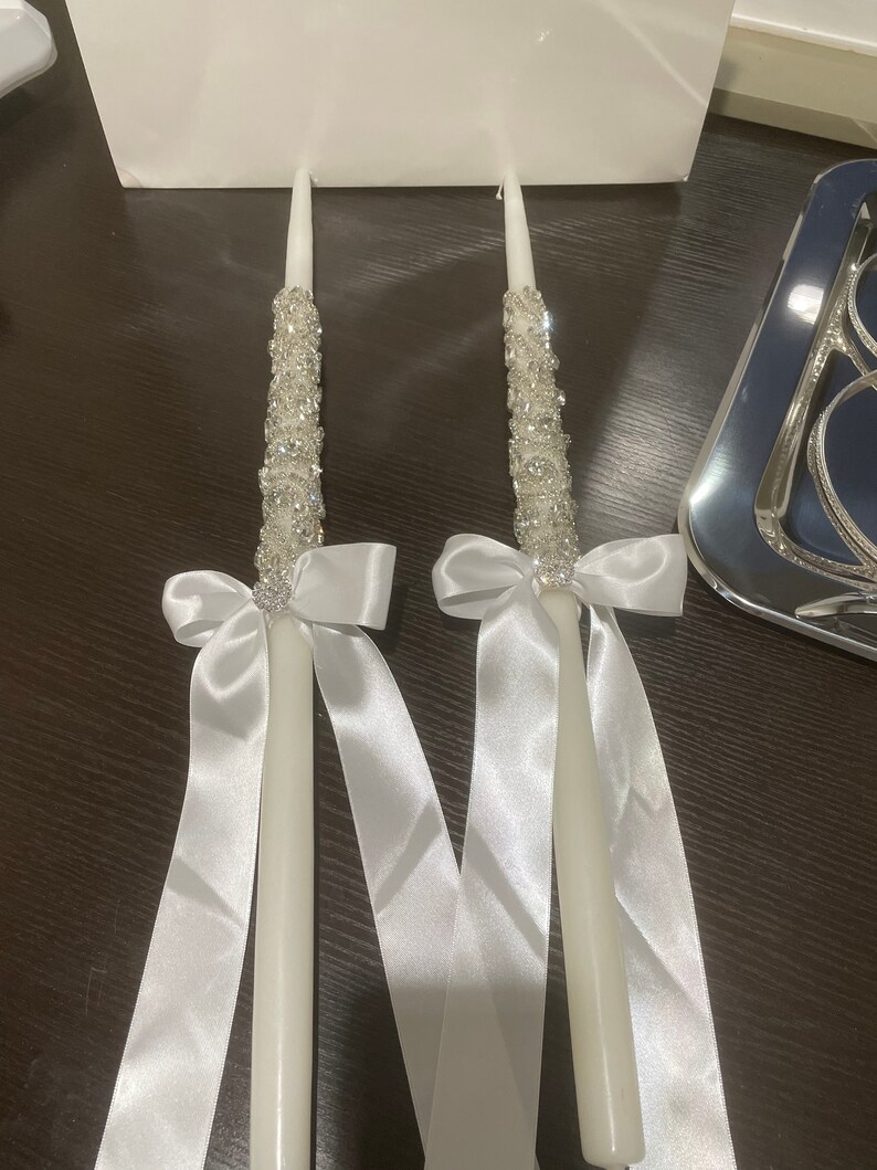 Greek Wedding Candles Etsy