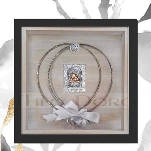 Stefanothiki  / wedding crown case modern /Μοντέρνα στεφανοθηκη