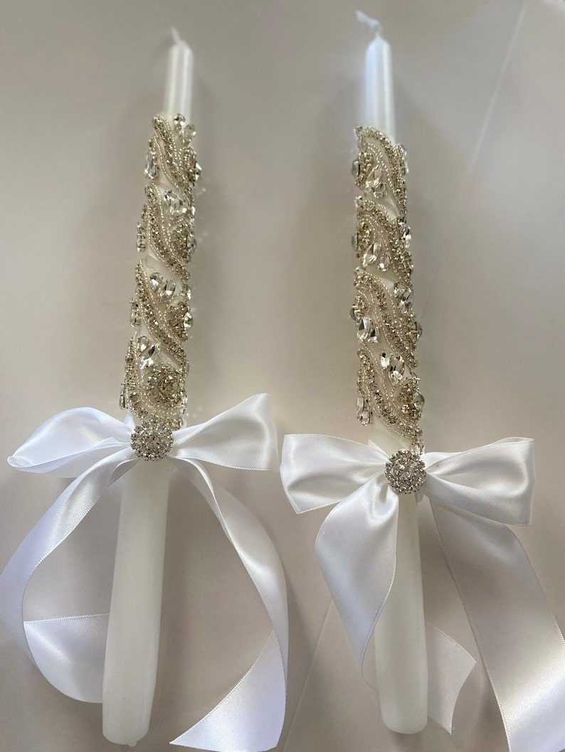 Greek Wedding Candles Etsy