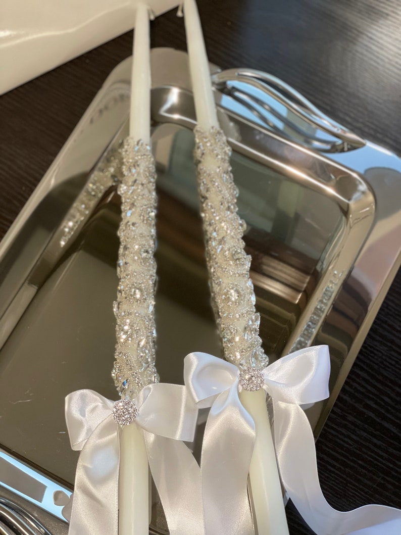 Greek Wedding Candles Etsy