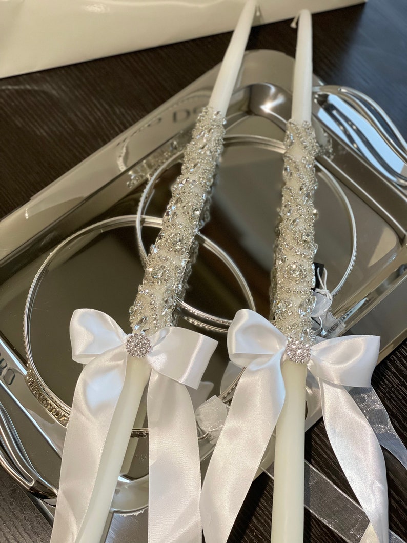 Greek Wedding Candles Etsy