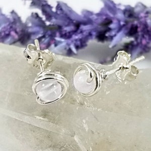 Selenite sales stud earrings