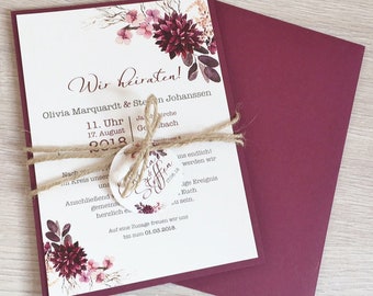 Hochzeitseinladung Vintage Etsy
