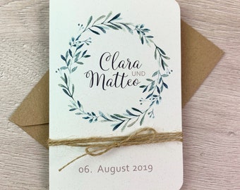 Hochzeitseinladung Natur Etsy
