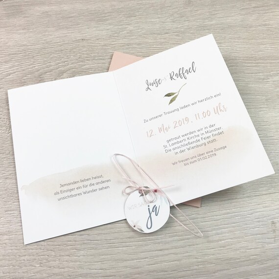 Einladung Hochzeit Hochzeitseinladung Blumen Aquarell Etsy Einladung Hochzeit Hochzeitseinladung Blumen Aquarell Etsy