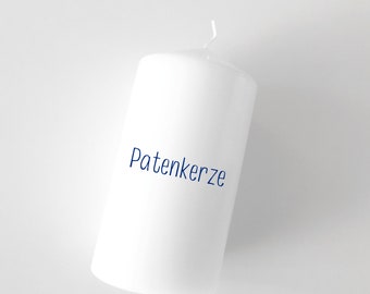 Taufkerze, Kerze, Taufe, Patenkerze, Pate, Passend zum Design