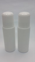 50g Refill White Talcum powder bottles (HDPE Plastic) with screw top & cover - pack of 3 and 5 product logo