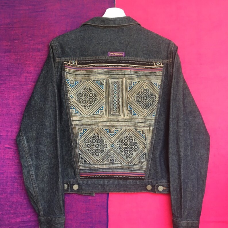 upcycled denim jacket