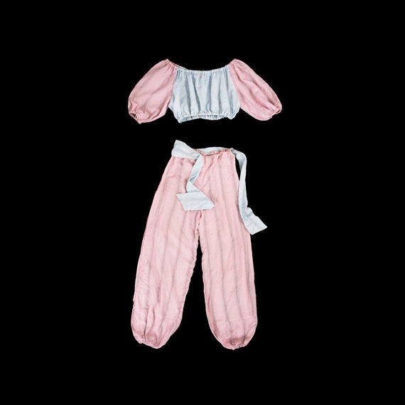 Vintage 1940s Belly Dancer Costume - Harem - Pink… - image 1