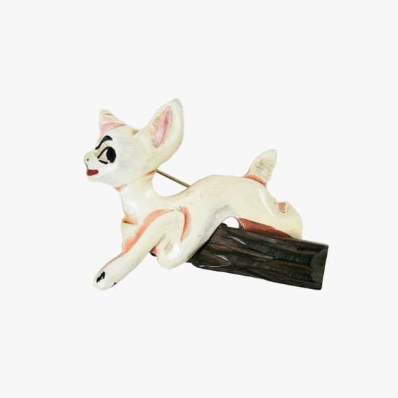 Vintage 1930's Deer Brooch - Martha Sleeper Bakel… - image 1