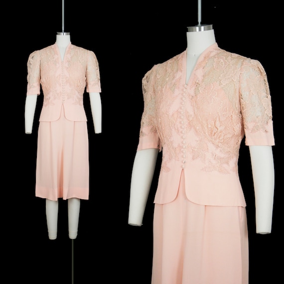 Vintage 1930s Lanvin Adaptation Set - Illusion Nec