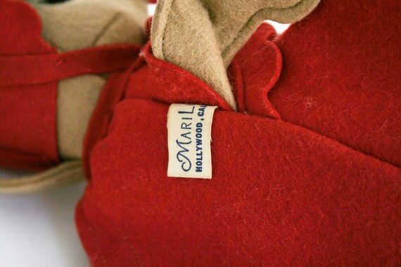 Vintage 1930s Felt Dog Coin Purse - Bag - Animal … - image 9