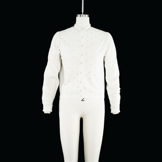 Vintage 1950s Elsa Schiaparelli Rhinestone Cardiga