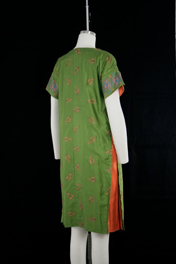 Vintage 1960's Waltah Clarke Dress - Olive Green … - image 4