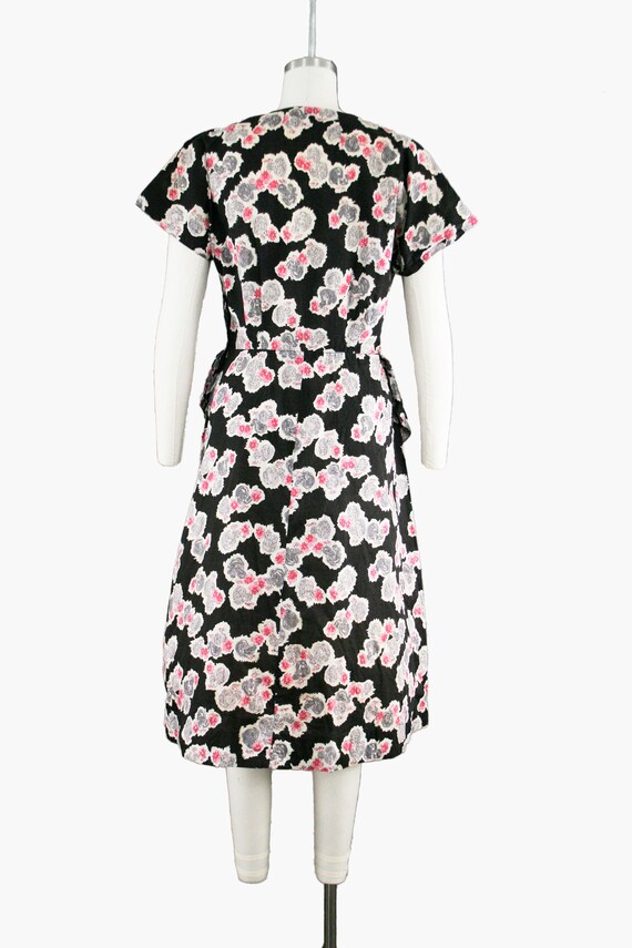 Vintage 1940s Rooster Novelty Print Dress - Chick… - image 3