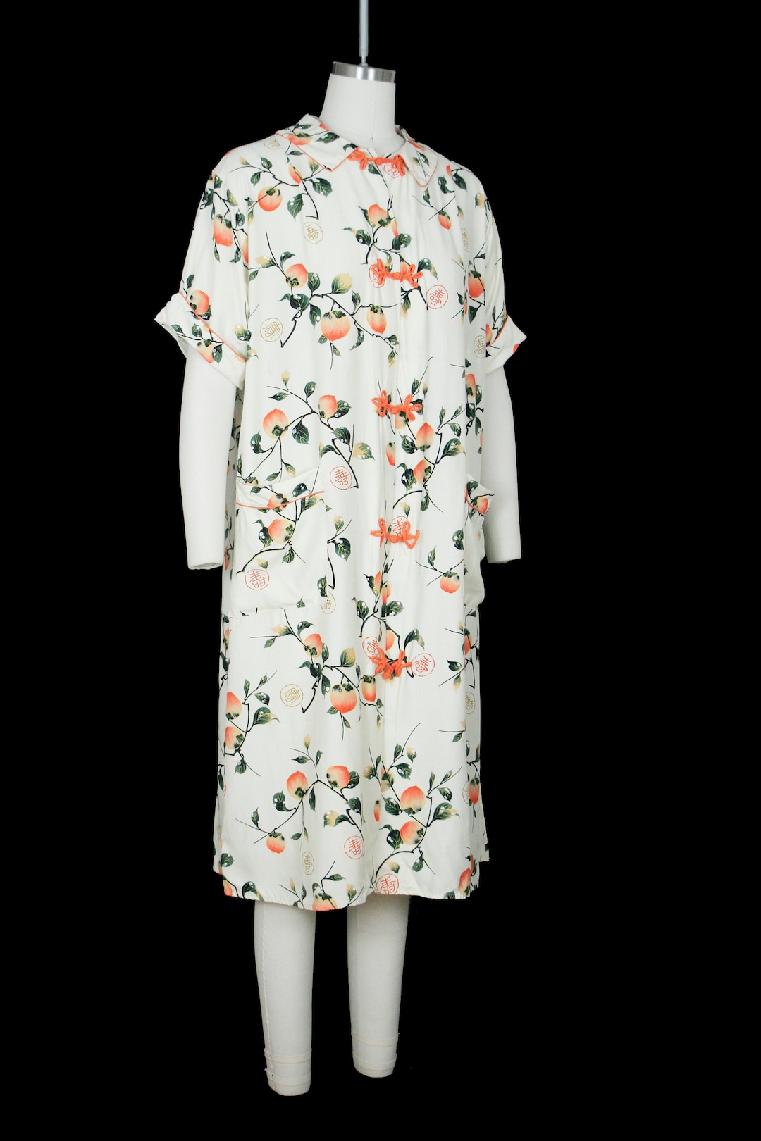 white christmas dresses Barbie x Unique Vintage Plus Size Peaches N Cream Chiffon Dress 3X/20 main image 0