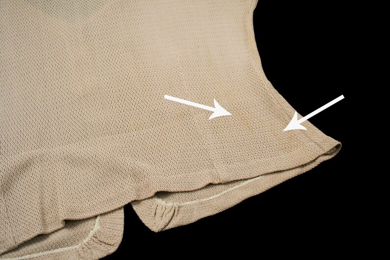 Vintage 1940s Knitwear Skirt Set Short Sleeve Beige Small Blouse Minimal Delicate Knit Suit Deco Button Front