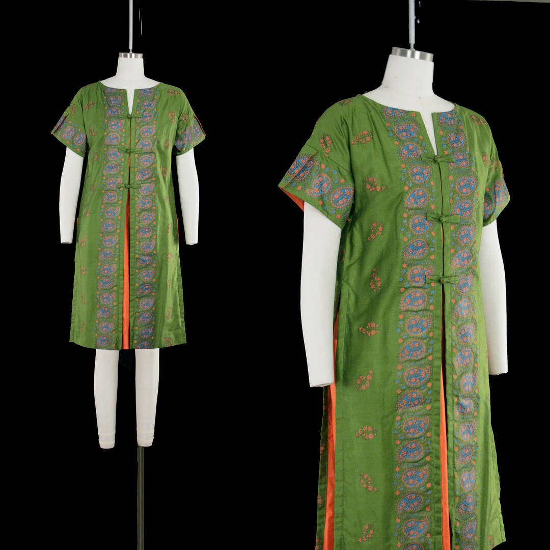 Vintage 1960's Waltah Clarke Dress Olive Green Short - Etsy