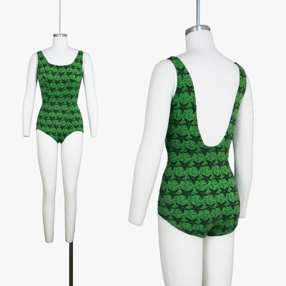 Vintage 1960's Starfish Novelty Print Leotard - Bo